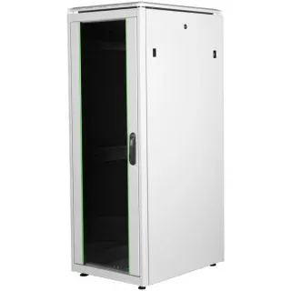 Digitus Netzwerkschrank Unique Serie - 600x800 mm (BxT), IT-Schrank (hellgrau, 32 Höheneinheiten)