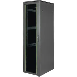 Digitus Netzwerkschrank Unique Serie - 600x800 mm (BxT), IT-Schrank (schwarz, 42 Höheneinheiten)