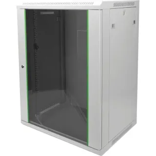 Digitus Wandgehäuse Dynamic Basic Serie - 600x450 mm (BxT), IT-Schrank (hellgrau, 16 Höheneinheiten)
