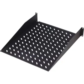 Digitus Fachboden zum Festeinbau in 483 mm (19")-Schränke (schwarz, 2 Höheneinheiten)