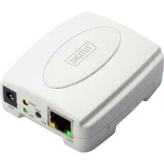 Digitus Fast Ethernet Print Server (DN-13003-2), Printserver (weiß, USB 2.0)