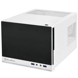 SilverStone SST-SG13WB-Q, Cube-Gehäuse (weiß/schwarz)