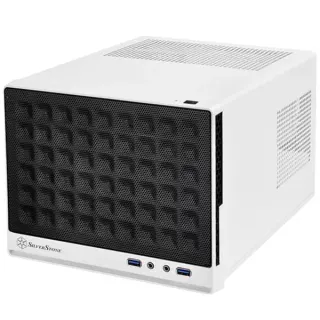 SilverStone SST-SG13WB, Cube-Gehäuse (weiß/schwarz)