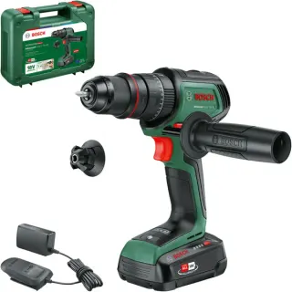 Bosch Heimwerken & Garten Akku-Schlagbohrschrauber AdvancedImpact 18V-80 QuickSnap (grün, Li-Ionen Akku 2,5Ah, Koffer, POWER FOR ALL ALLIANCE)