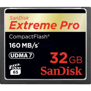 SanDisk CompactFlash Extreme Pro 32 GB, Speicherkarte (schwarz, UDMA 7)