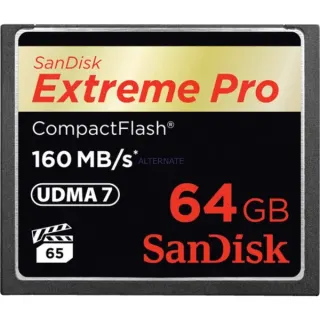 SanDisk CompactFlash Extreme Pro 64 GB, Speicherkarte (schwarz, UDMA 7)