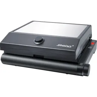 Steba Multi-Snack-Maker 3in1 SG 55, Sandwichmaker (schwarz, 1.100 Watt, mit 3 Platten-Sets)