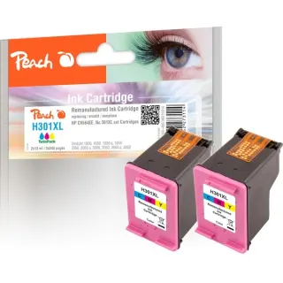 Peach Tinte Doppelpack color PI300-486 (kompatibel zu HP 301XL, CH564EE)