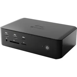 i-tec Thunderbolt 5 Quattro Display Docking Station, Dockingstation (schwarz, 5x USB, Power Delivery 140W)