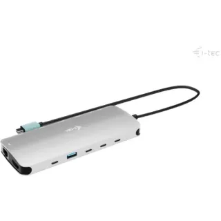i-tec USB-C Metal Nano 3x Display Dock, Dockingstation (aluminium, 2x HDMI, 1x USB-C Vvideo, Power Delivery 140W, Universal Charger 140 W)