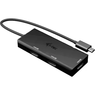 i-tec USB-C Triple 4K HDMI Video Adapter, Dockingstation (schwarz, Power Delivery 100W, HDMI)