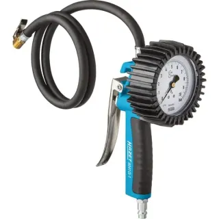 Hazet Reifen-Füllgerät 9041G-1, geeicht (blau/schwarz, Messbereich bis 10 bar)
