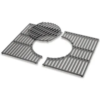 Weber Gourmet BBQ System Grillrost für GENESIS II 300 (anthrazit, 3-teilig, Gusseisen)