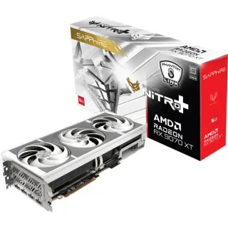 SAPPHIRE Radeon RX 9070 XT Nitro+ Phantom Link Polar OC, Grafikkarte (weiß, RDNA4, GDDR6, 2x DisplayPort, 2x HDMI 2.1)