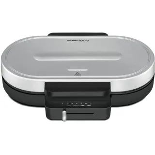 Rommelsbacher Waffelautomat WA 1250, Waffeleisen (schwarz/silber, 1.250 Watt)