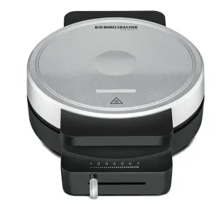 Rommelsbacher Waffelautomat WA 850, Waffeleisen (schwarz/silber, 850 Watt)