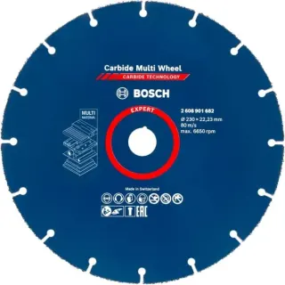 Bosch Professional EXPERT Carbide MultiWheel Trennscheibe, Ø 230mm (Bohrung 22,23mm, gerade)