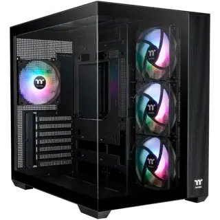 Thermaltake View 380 TG ARGB Black, Tower-Gehäuse (schwarz, Tempered Glass x 2)