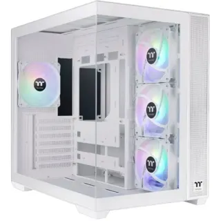 Thermaltake View 380 TG ARGB Snow White, Tower-Gehäuse (weiß, Tempered Glass x 2)
