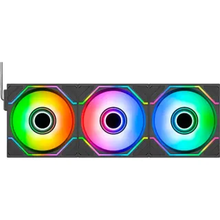 Thermaltake SWAFAN 120 EX INFINITY, Gehäuselüfter (schwarz, 3er-Pack, 124 mm)