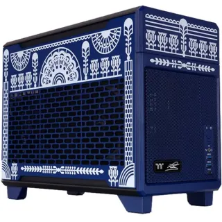 Thermaltake TR100 Koralie Edition Cobalt Blue, Tower-Gehäuse (blau/weiß)
