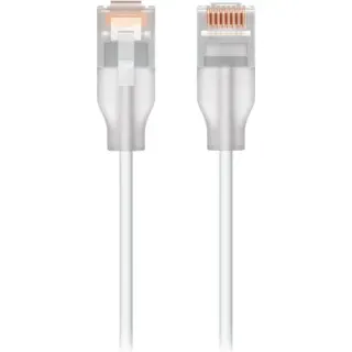 Ubiquiti UniFi Etherlighting Cat.6 Patch Kabel, 24 Stück (weiß/transparent, 0,15 Meter)