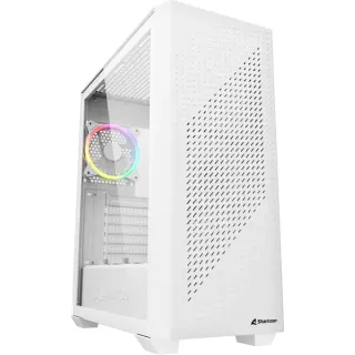 Sharkoon VS9 RGB Generalüberholt, Tower-Gehäuse (weiß, Tempered Glass)