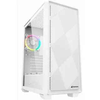 Sharkoon VS8 RGB Generalüberholt, Tower-Gehäuse (weiß, Tempered Glass)