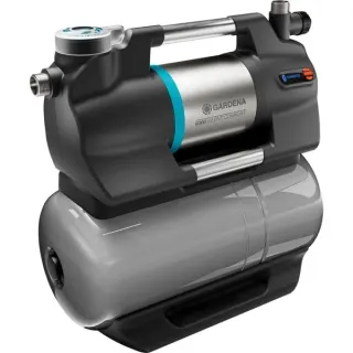 GARDENA Hauswasserwerk 6300 SilentComfort, Pumpe (grau/edelstahl, 1.050 Watt, Bluetooth, Modell 2023)