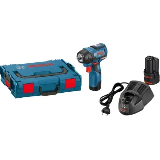 Bosch Professional Akku-Schlagschrauber GDS 12V-115 Professional, 12Volt (blau/schwarz, 2x Li-Ionen Akku 3,0Ah, in L-BOXX)