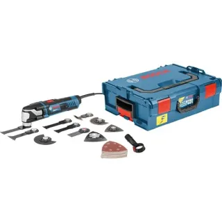 Bosch Professional Multi-Cutter GOP 55-36 Professional, Multifunktions-Werkzeug (blau/schwarz, 550 Watt, L-BOXX, inkl. Zubehör)