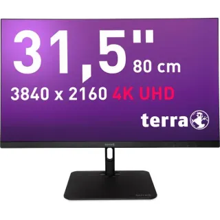 TERRA 3295W PV, LED-Monitor (80 cm (31.5 Zoll), schwarz (matt), UltraHD/4K, IPS, HDMI, DP, USB-C, USB-Hub)