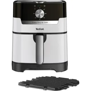 Tefal Heißluftfritteuse Easy Fry & Grill Classic (edelstahl/schwarz, 1.550 Watt, Korb 4,2 Liter)