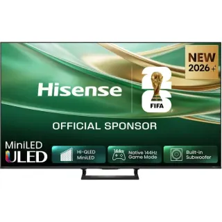 Hisense ULED 50E8S MiniLED, QLED-Fernseher (126 cm (50 Zoll), schwarz/dunkelgrau, UltraHD/4K, Triple Tuner, Subwoofer, 144Hz Panel)