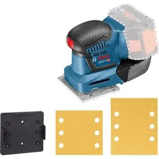 Bosch Professional Akku-Schwingschleifer GSS 18V-10 Professional solo (blau/schwarz, ohne Akku und Ladegerät)