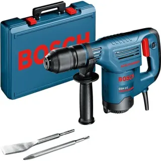 Bosch Professional Schlaghammer GSH 3 E Professional (blau, 650 Watt, Koffer)