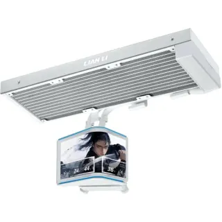 Lian Li HydroShift II OLED Curved 360 Fanless, Wasserkühlung (weiß)