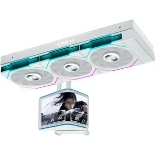 Lian Li HydroShift II OLED Curved 360TL, Wasserkühlung (weiß)