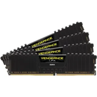 Corsair DIMM 32 GB DDR4-3200 (4x 8 GB) Quad-Kit, Arbeitsspeicher (CMK32GX4M4B3200C16, Vengeance LPX, INTEL XMP)