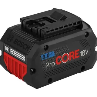 Bosch Professional Akku ProCORE 18V 8.0Ah Professional (schwarz/rot, AMPShare Alliance)