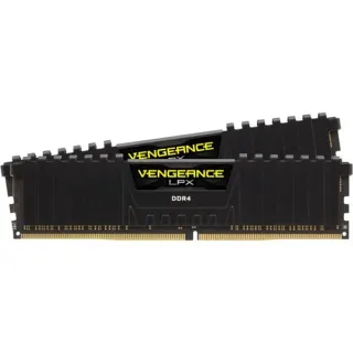 Corsair DIMM 16 GB DDR4-2400 (2x 8 GB) Dual-Kit, Arbeitsspeicher (schwarz, CMK16GX4M2A2400C16, Vengeance LPX, INTEL XMP)