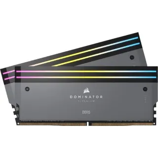 Corsair DIMM 64 GB DDR5-6000 (2x 32 GB) Dual-Kit, Arbeitsspeicher (grau, CMP64GX5M2B6000Z30, Dominator Titanium, INTEL XMP, AMD EXPO)