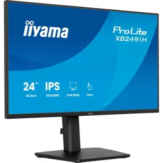 iiyama ProLite XB2491H-B1, LED-Monitor (60.5 cm (23.8 Zoll), schwarz (matt), FullHD, IPS, HDMI, DP, ergonomischer Standfuß, 120Hz Panel)