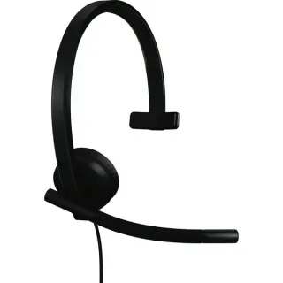 Logitech H570e Mono, Headset (schwarz, Zertifiziert für Microsoft Teams, USB-C)