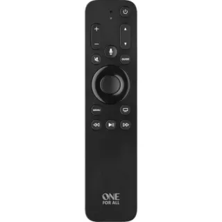 ONE FOR ALL Ersatzfernbedienung Apple Siri Remote 3in1 (schwarz, für Apple TV, mit Backlight)