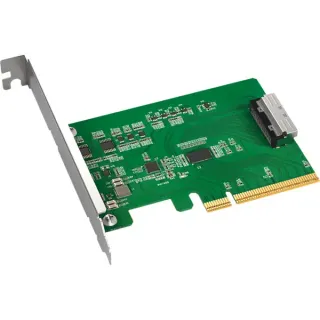 Icy Dock MB409A5 "EXLink" MCIO 8i (SFF-TA-1016) zu PCIe 5.0 x8 Adapter, Schnittstellenkarte