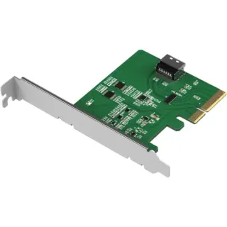 Icy Dock MB408A5 "EXLink" MCIO 4i (SFF-TA-1016) zu PCIe 5.0 x4 Adapter, Schnittstellenkarte