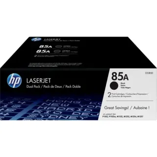 HP Toner schwarz 85A (CE285AD) (schwarz, Doppelpack, Retail)