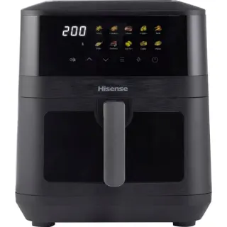 Hisense Heißluftfritteuse HAF2100DCD (schwarz, 2.100 Watt, Korb 7,7 Liter)