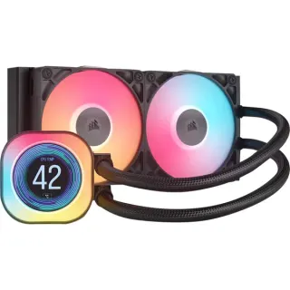 Corsair iCUE LINK TITAN 240 RX LCD RGB Generalüberholt, Wasserkühlung (schwarz)